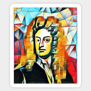 Joseph Addison Abstract Portrait | Joseph Addison Artwork 2 Sticker